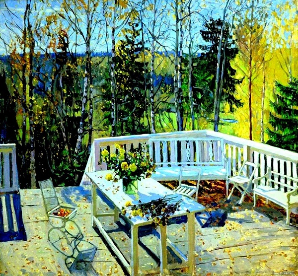 Сочинение по картине С. Ю. Жуковского «Брошенная терраса»