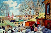 Сочинение по картине К.Ф. Юона «Весенний солнечный день»