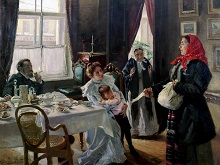 Сочинение по картине В.Е. Маковского «Две матери. Мать приёмная и родная»