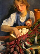 Сочинение по картине 3. Е. Серебряковой «На кухне. Портрет Кати»