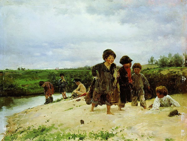 Сочинение по картине В. Е. Маковского «От дождя»