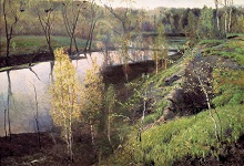 Сочинение по картине И. С. Остроухова «Первая зелень»