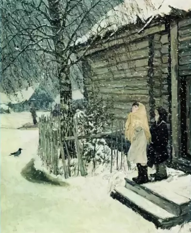 Сочинение по картине Пластова "Первый снег"