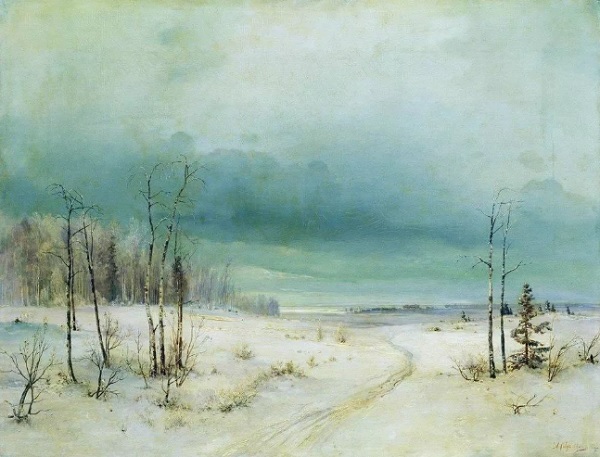 Сочинение по картине Саврасова "Зима"