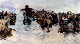Сочинение по картине "Взятие снежного городка"