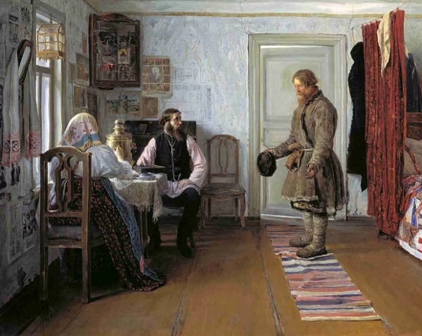 Сочинение по картине Н.П. Богданова "За расчетом"